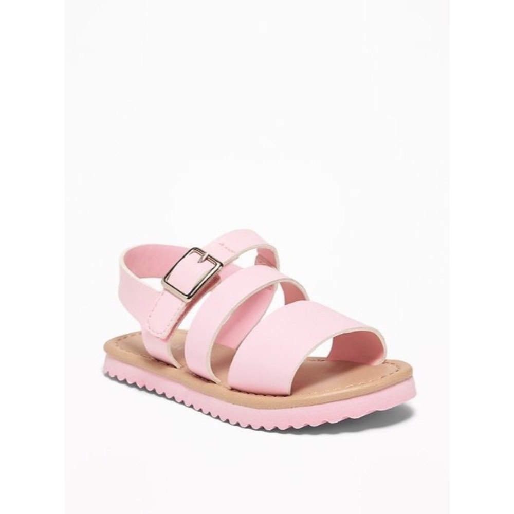 Old Navy Faux-Leather  Sandals for Toddler Girls 5